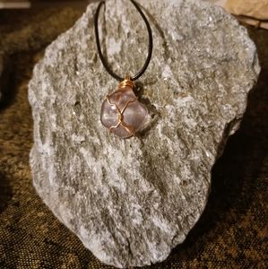 Amethyst Wire Wrapped Necklace